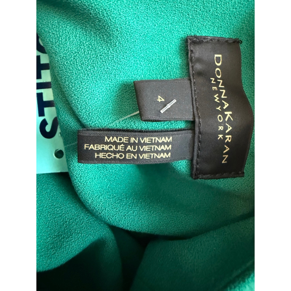 NEW Donna Karan Women's Green Cora Fitted Dress Size 4 - Picture 7 of 11